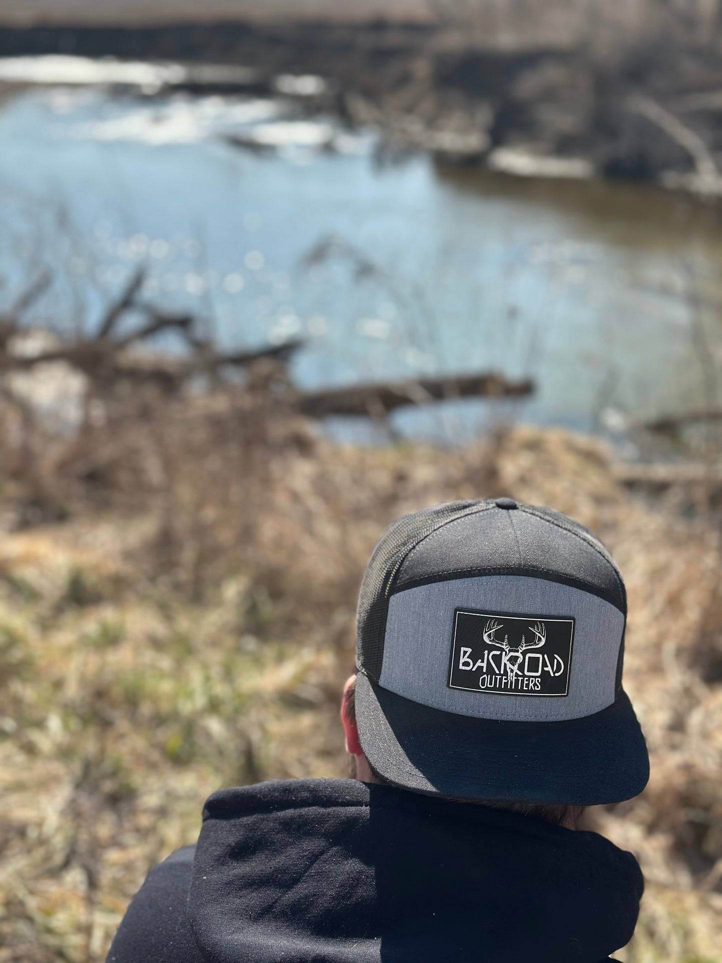 Backroad Outfitters Leather Patched Snapback Hat